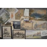 A large and comprehensive collection of 18th and 19th century prints, drawings and watercolours,