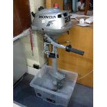 Honda Four Stroke Outboard engine [under C] TO BID ON THIS LOT AND FOR VIEWING APPOINTMENTS