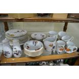 Royal Worcester Evesham pattern dinner wares including dinner plates and cereal bowls etc. [s83]