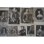 A selection of good copper-plate line engraved portraits of the great and good of Europe, 17th and