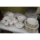 A pretty Noritake Guenevere pattern white glazed part tea and dinner service [s63] TO BID ON THIS