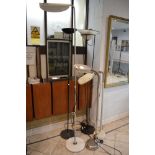 Five modern floor lamps TO BID ON THIS LOT AND FOR VIEWING APPOINTMENTS CONTACT BAINBRIDGES. WE DO
