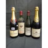 Champagne: Bollinger Special Cuvee, 75 cl (x 1), and St Martin et Fils, 75 cl (x 1); and two bottles