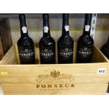 Fonseca vintage port, 1992, bottled 1994, 75 cl, in wooden Fonseca box (x 4) (levels and condition