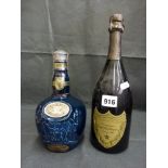 Dom Perignon champagne, 1980, 75 cl (x 1); Chivas Brothers Royal Salute 21 years old blended