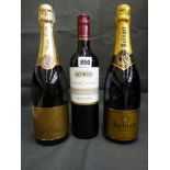 Champagne: Ruinart Brut, 75 cl, with box (x 1); Georges Vesselle a Bouzy Brut Grand Cru, 75 cl, with