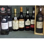 Taylor's 10 year old Tawny port, in wooden box (x 1); Taylor's late bottled vintage port, 2005 and