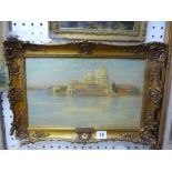 George Spencer Watson, RA, oils on board, 'S. Maria della Salute, Venice (from the artist's family)'