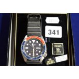 A Seiko quartz diver's watch, ref. 60581 TO BID ON THIS LOT AND FOR VIEWING APPOINTMENTS CONTACT