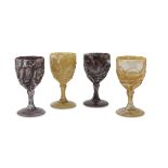 FOUR DRINK GLASSES 20TH CENTURY