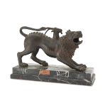 BURNISHED BRONZE CHIMERA SCULPTURE 19th CENTURY