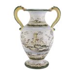 MAJOLICA VASE NAPLES 20TH CENTURY