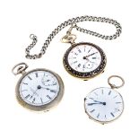 THREE POCKET WATCHES