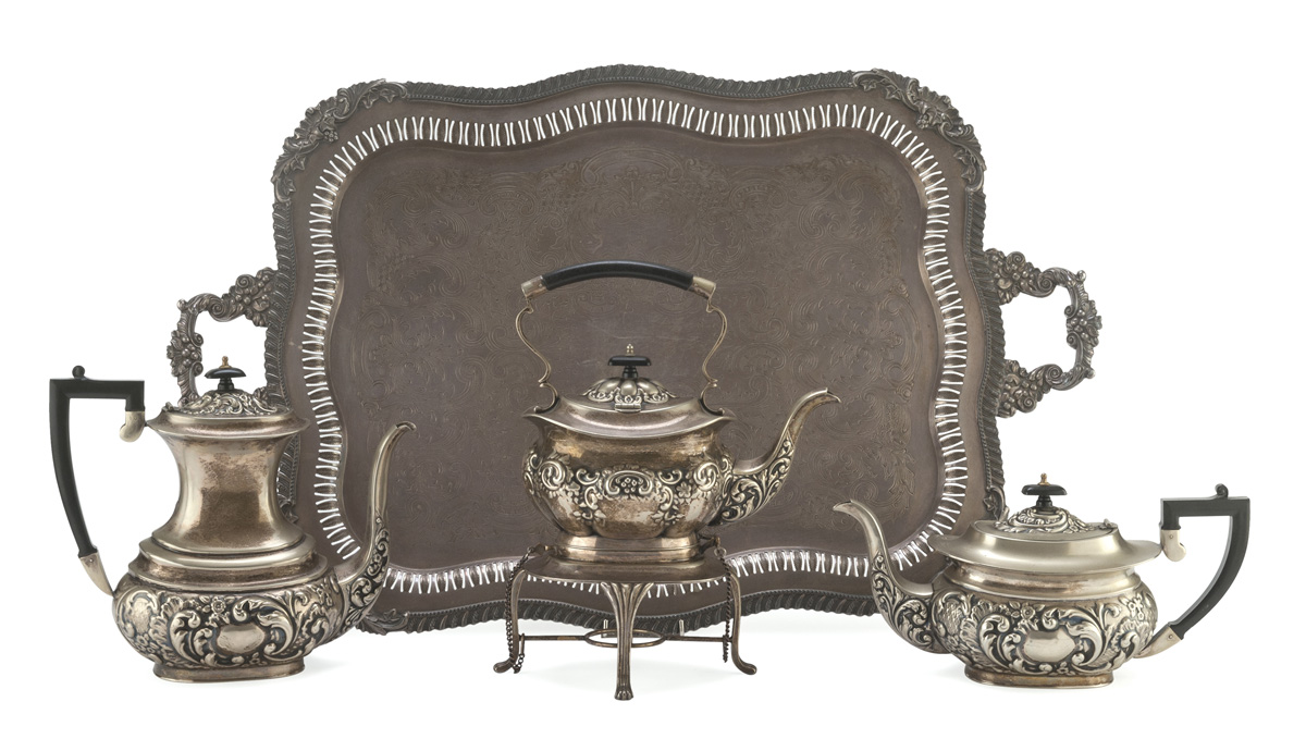 SHEFFIELD TEA AND COFFEE SERVICE UK 19TH CENTURY