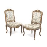 PAIR OF WALNUT CHAIRS NAPOLEON III PERIOD