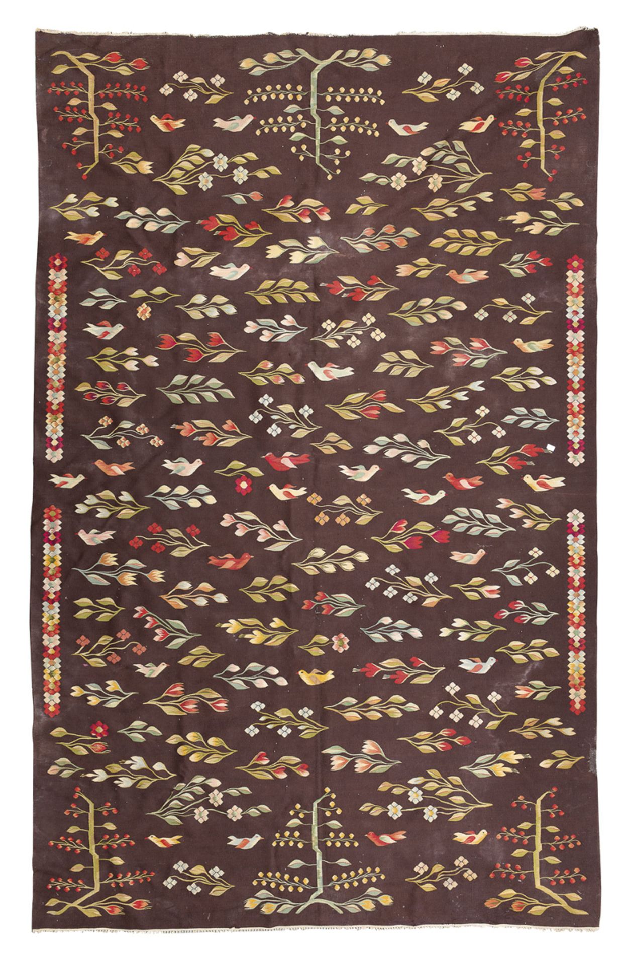 QUILTED CARPET FRANCE 1920 ca.