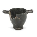 BLACK PAINTED SKYPHOS 5th CENTURY B.C