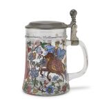 GLASS TANKARD 20TH CENTURY