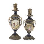 TWO LAMPS IN SEVRES PORCELAIN 19TH CENTURY