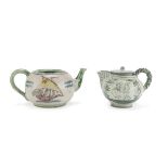 TWO CERAMIC TEA POTS VIETRI AND CASTLES EARLY 20TH CENTURY