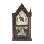 WALL CLOCK IN MAHOGANY LATE 19TH CENTURY