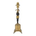 SMALL BRONZE CANDLESTICK EMPIRE PERIOD