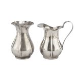 SILVER PITCHER AND VASE PUNCHED PADOVA AND TREVISO POST 1968