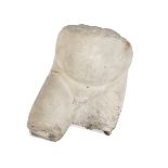 STATUARY WHITE MARBLE TORSETTO FRAGMENT 17th CENTURY