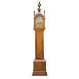 WALNUT TOWER CLOCK ENGLAND EARLY 19TH CENTURY