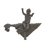 PATINATED BRONZE SCULPTURE LATE 19TH CENTURY