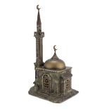 METAL MODEL OF MOSQUE - WIENER BRONZEN 20TH CENTURY