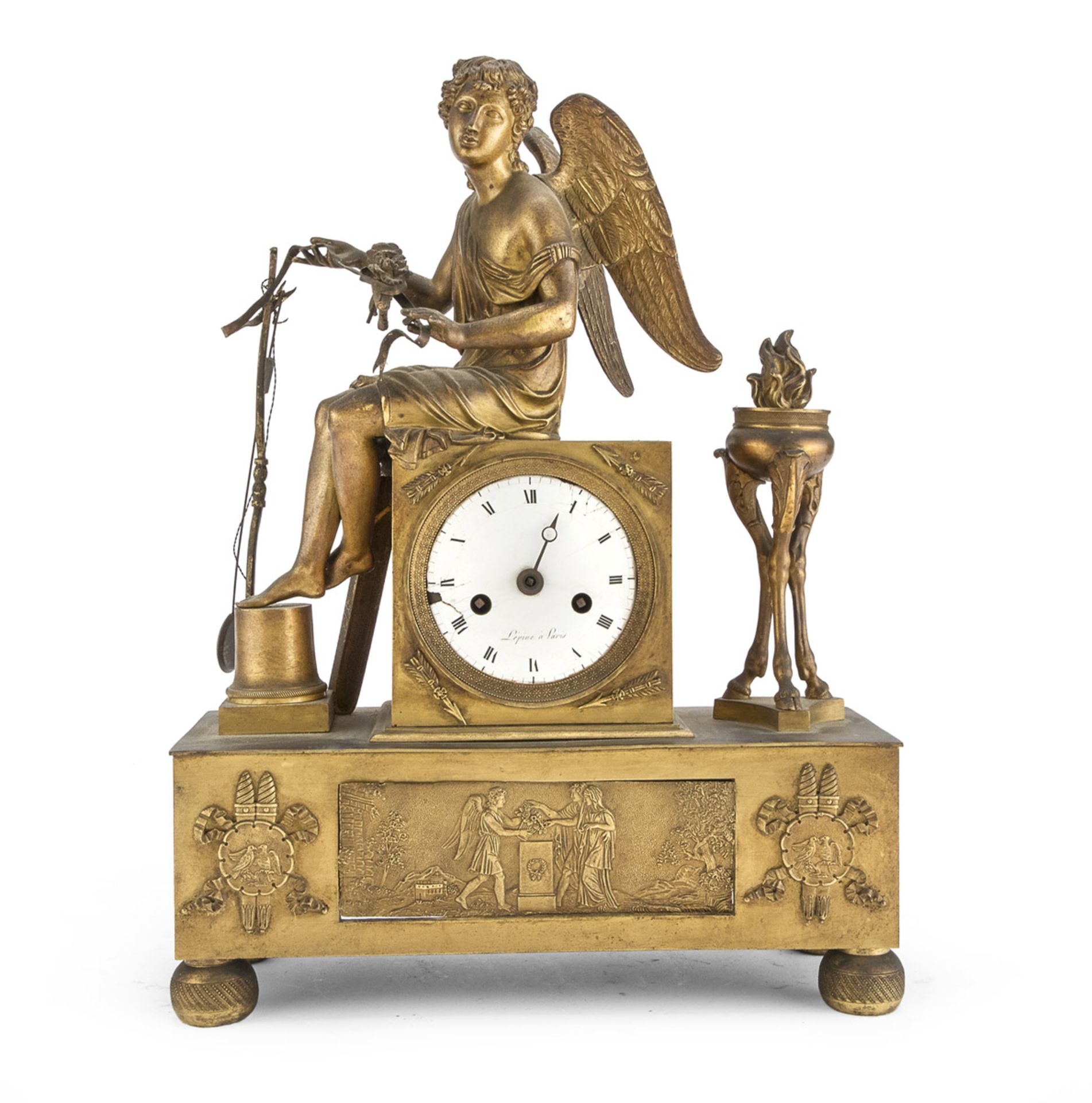 NICE TABLE CLOCK - FRANCE EMPIRE PERIOD