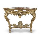 SPLENDID CONSOLE IN GILTWOOD - ROME 18TH CENTURY