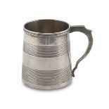 SMALL SILVER TANKARD - PUNCH LONDON 1813