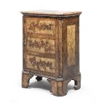 SMALL CABINET IN LACQUERED WOOD - PROBABLY MARCHE 18TH CENTURY