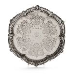 SILVER SALVER - PUNCH SHEFFIELD 1895