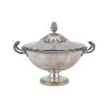 SILVER TUREEN - PUNCH MILAN EARLY 20TH CENTURY