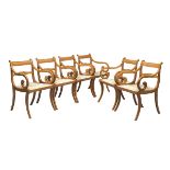 SIX SMALL ARMCHAIRS IN CHERRY TREE - EARLY 20TH CENTURY