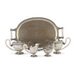 TEA SERVICE IN SILVER - PUNCH ALEXANDRIA 1944/1968