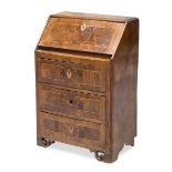 SMALL FLIP TOP CABINET IN BRIAR WALNUT - 19th CENTURY