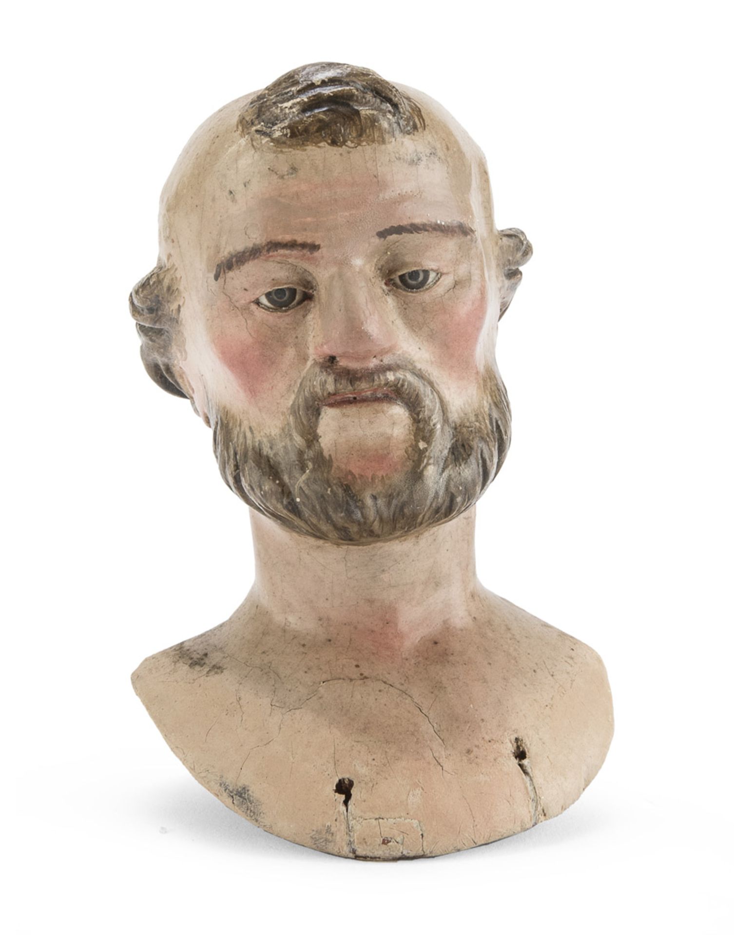 MAN'S BUST - NAPLES EARLY 19th CENTURY