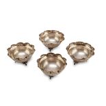 FOUR SMALL SILVER BOWLS - PUNCH KINGDOM OF ITALY EARLY 20TH CENTURY