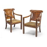 A PAIR OF ARMCHAIRS IN MAHOGANY - EARLY 19th CENTURY