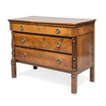 PAIR OF CHEST OF DRAWER IN WALNUT - CENTRAL ITALY HALF 19TH CENTURY