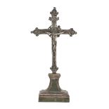 RARE CROSS IN SILVER - PROBABLY ROME STATO - 18TH CENTURY