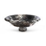 SPLENDID BASIN IN WHITE AND BLACK AQUITANIA MARBLE - 18TH CENTURY