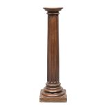 WALNUT COLUMN, LATE 19TH CENTURY