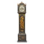 RARE TOWER CLOCK IN LACQUERED WOOD - ENGLAND 18TH CENTURY