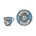 RARE CUP WITH SAUCER - SEVRES 19th CENTURY