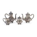 SILVER TEA AND COFFEE SERVICE - PUNCH TREVISO POST 1968
